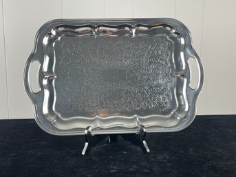 Silver Colored Platter Serving Tray