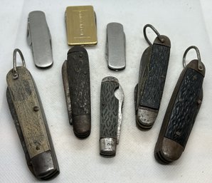Vintage Pocket Knife Lot Of 8