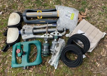 Collection Of Garden Items - Sprinklers, Drip Hoses, Etc.