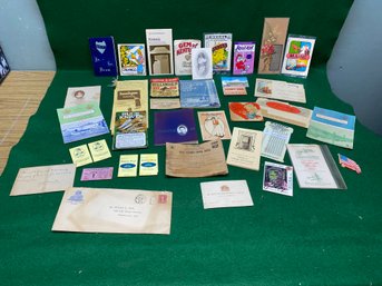 Lot Of Vintage Ephemera Harlem Globetrotters Ticket Stub, Bugs Bunny Kool-Aid, 1937 Ford Touring Car And More!