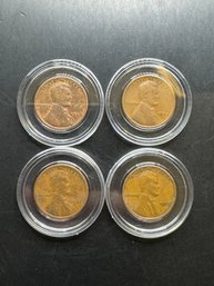 4 Wheat Pennies 1920, 1925, 1926, 1927