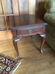 Virginia Galleries Solid Wild Black Cherry Side Table