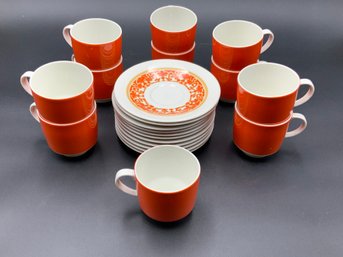 Fab MCM Royal Doulton Cups And Saucers