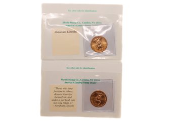 Abraham Lincoln D & P Mint Mark Presidential Dollars