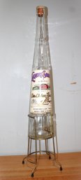 Empty Collector's Bottle Of Vintage Liquore Galliano Liqueur With Stand & Original Box