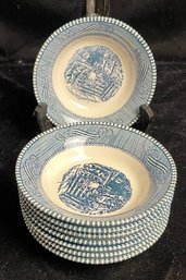 Blue And White 6 Inch Bowl Set