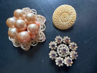 Three Vintage Pins