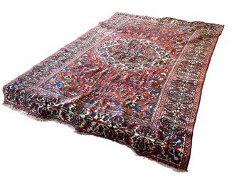 Vintage Persian Bakhtiari Room Size Rug 7'2' X 10'11' (12)