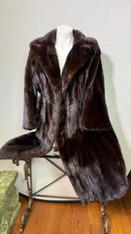 A Beautiful ALEXION & SON Mink Fur Coat Size S/ M