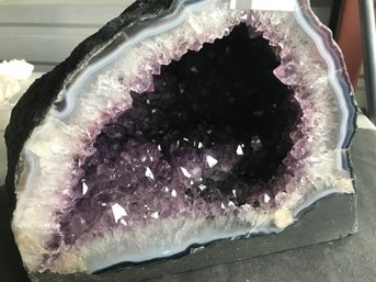 Deep Cave Crystal Geode,  , 31.64 LB, 10 1/2 Inch Wide 9 Inch Deep, 9 Inch High