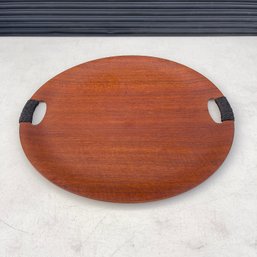 Large 19-Inch Vintage Danish Teak Serving Tray