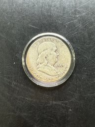 1953-D Benjamin Franklin Silver Half Dollar