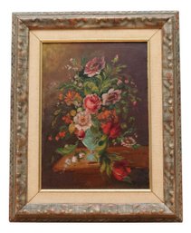 Florentine Floral Vase Oil Painting Art By Shlui