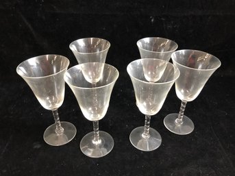 Vintage Set Of Stemmed Cordial Glasses