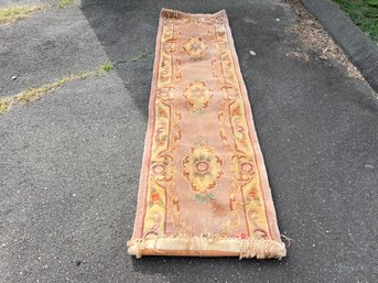 Stained Chinese Wool Rug