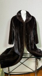 A Lovely REVILLON Paris, London, NY Mink Fur Coat - Size S