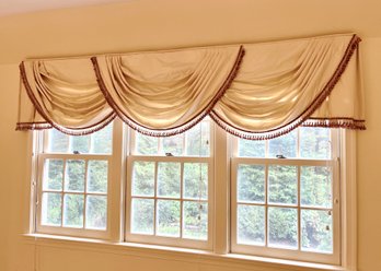 A Custom Silk Balloon Valance