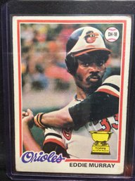 1978 Topps Eddie Murray Rookie Cup Card - K