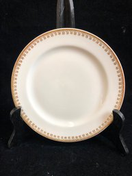 Set Of Limoges Old Abbey Salad Plates White With Gold Rim