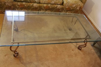 30 By 64 Glass Top Coffee Table 16 Tall