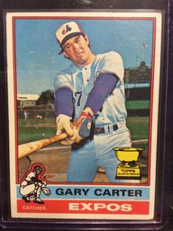 1976 Topps Gary Carter Rookie Cup Card - K