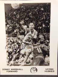 Donny Marhall UCONN Huskies Autographed Picture - K