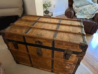 Gorgeous Late 19th Century - Early 20th  Century Steamer Trunk - Henry Likly Co. Rochester New York