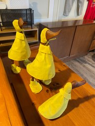 Puddle Ducks Teak Figurines
