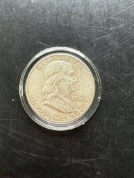 1961-D Benjamin Franklin Silver Half Dollar