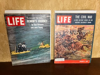 Two Vintage Editions Of 'life' Magazine