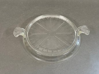 Vintage Mid-Century Clear Glass Trivet By Fire-King