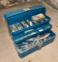 Vintage Fishing Tackle In Western Autos Stores Metal Tackle Box