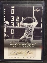 2012 Leaf Pete Rose The Living Legend Autographed Card - K