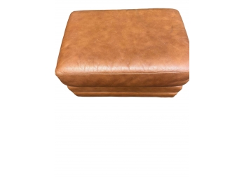 Large Leather Ottoman