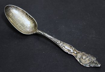 Antique Chicago, Illinois Post Office Souvenir Spoon Sterling Silver