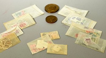 Vintage Stamps And Commemorative Coins