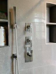 A Set Of Chrome Shower Fixtures/hardware - Bath 2C