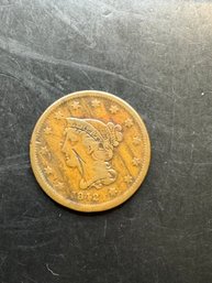 1842 Liberty Head Large Cent Coin