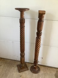 PAIR OF PLANT STANDS