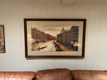 Maher Morcos Framed Venice, Italy Print