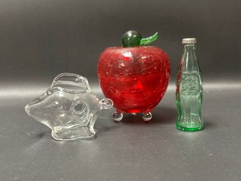 An Assortment Of Decorative Glass Items