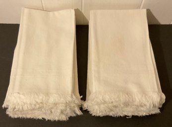 Vintage 18 Large Cotton & Fringe Tea Towels