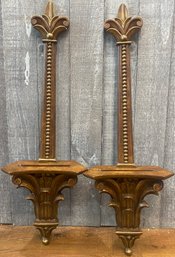 Two Mid Century Wall Sconces