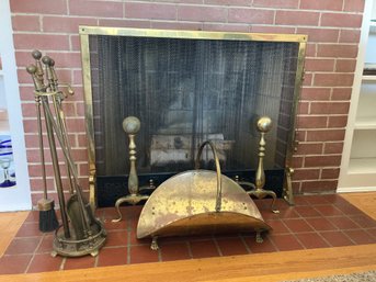 Fireplace Tools & Antique Fireplace Bellow