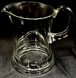 Vintage Clear Flared Pitcher