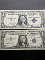 2 1957-A $1 Silver Certificates