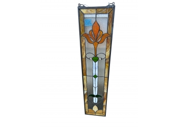 Tall Narrow Stained Glass Style Window