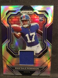 2022 Panini Prizm Wan'Dale Robinson Rookie Jersey Relic Card - K