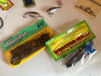 Power Bait & Carlson Tackles Rubber Scented Lures 2 Packages