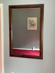 Wooden Framed Wall Mirror